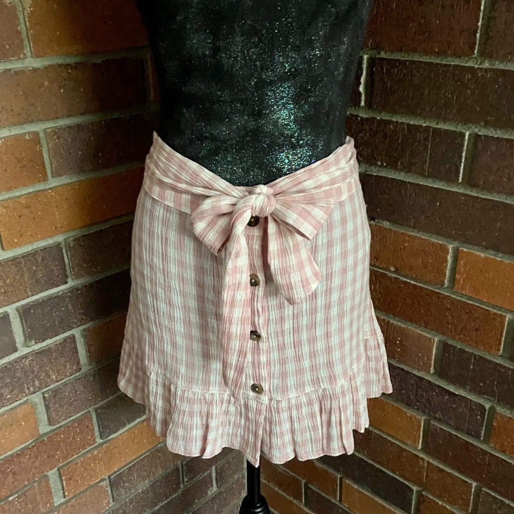 Topshop Rose Gingham Miniskirt - Picture 8 of 15